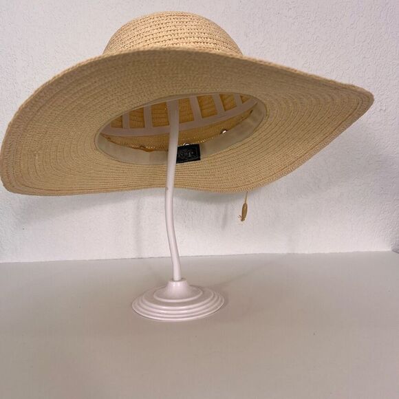 J Hats Cream Paper Sun Hat - Picture 4 of 7